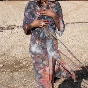 Aurora duster- ocean jasper. One size. Worn once!